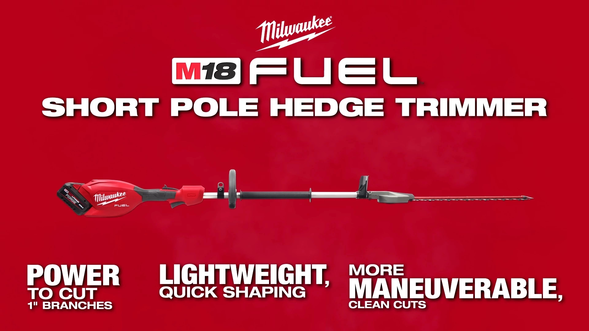 M18 FUEL™  Short Pole Hedge Trimmer
