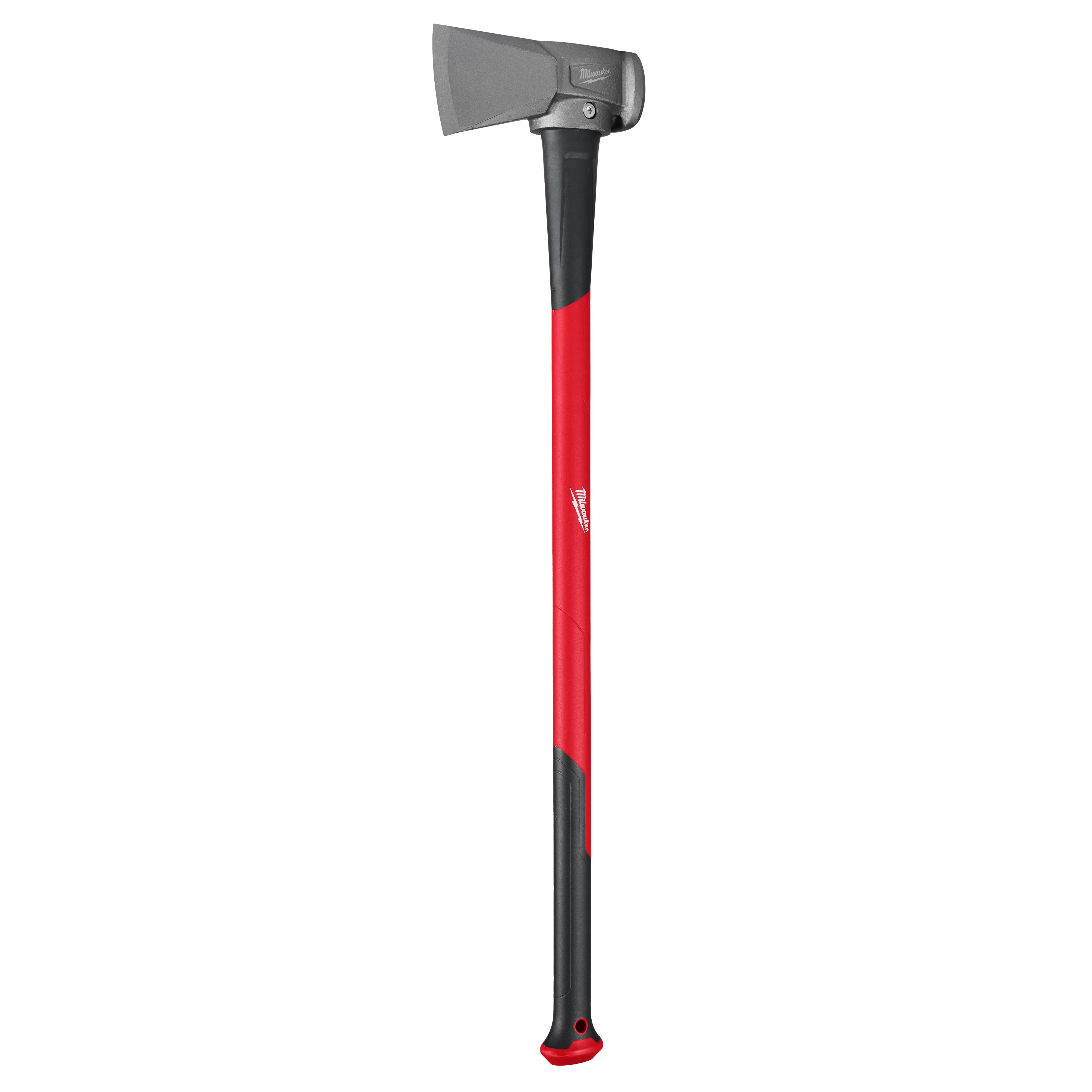 The 8lb Splitting Maul (34" Handle) features a heavy-duty steel blade and a durable, ergonomic red and black handle. Designed for efficient wood splitting, it provides maximum impact and control. Ideal for outdoor and heavy-duty use, it combines functionality with comfort for effective performance.