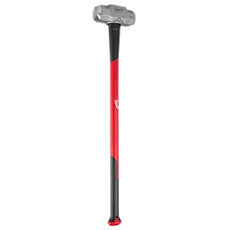 The 10lb Sledge Hammer (36" Handle) features a reinforced steel head and a long red and black handle designed for durability and effective force application. Suitable for heavy-duty tasks, this tool ensures maximum impact with its sturdy construction and ergonomic design.