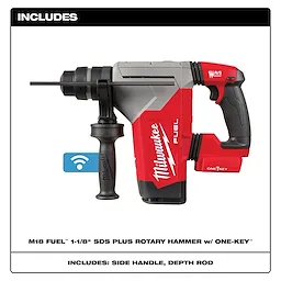 M18 FUEL™ 1-1/8" SDS Plus Rotary Hammer w/ ONE-KEY™ Includes