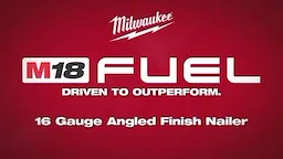 Milwaukee M18 FUEL 16ga Angled Finish Nailer
