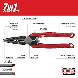 7IN1 High-Leverage Combination Pliers