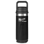 Image of the Milwaukee PACKOUT 18oz Insulated Bottle with Chug Lid in black