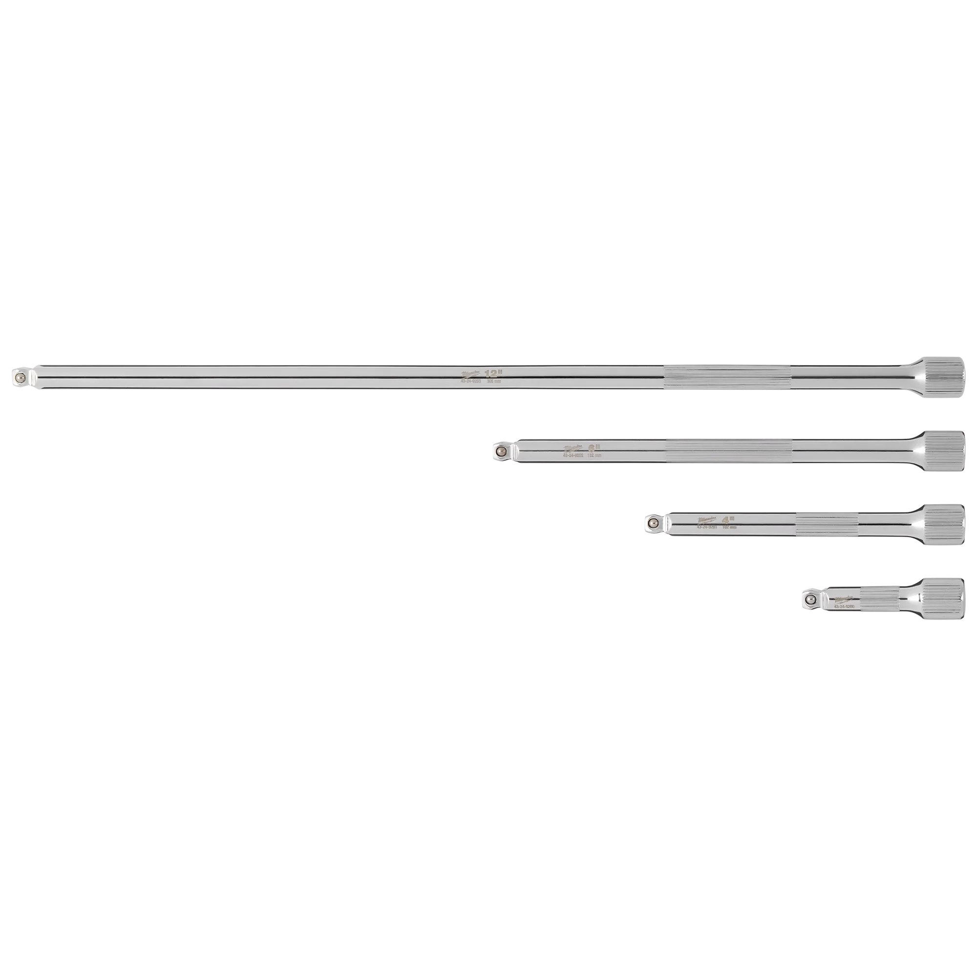 Image of the Milwaukee 4PC 1/4” Drive Wobble Extension Set