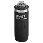 Image of the Milwaukee PACKOUT 18oz Insulated Bottle in black