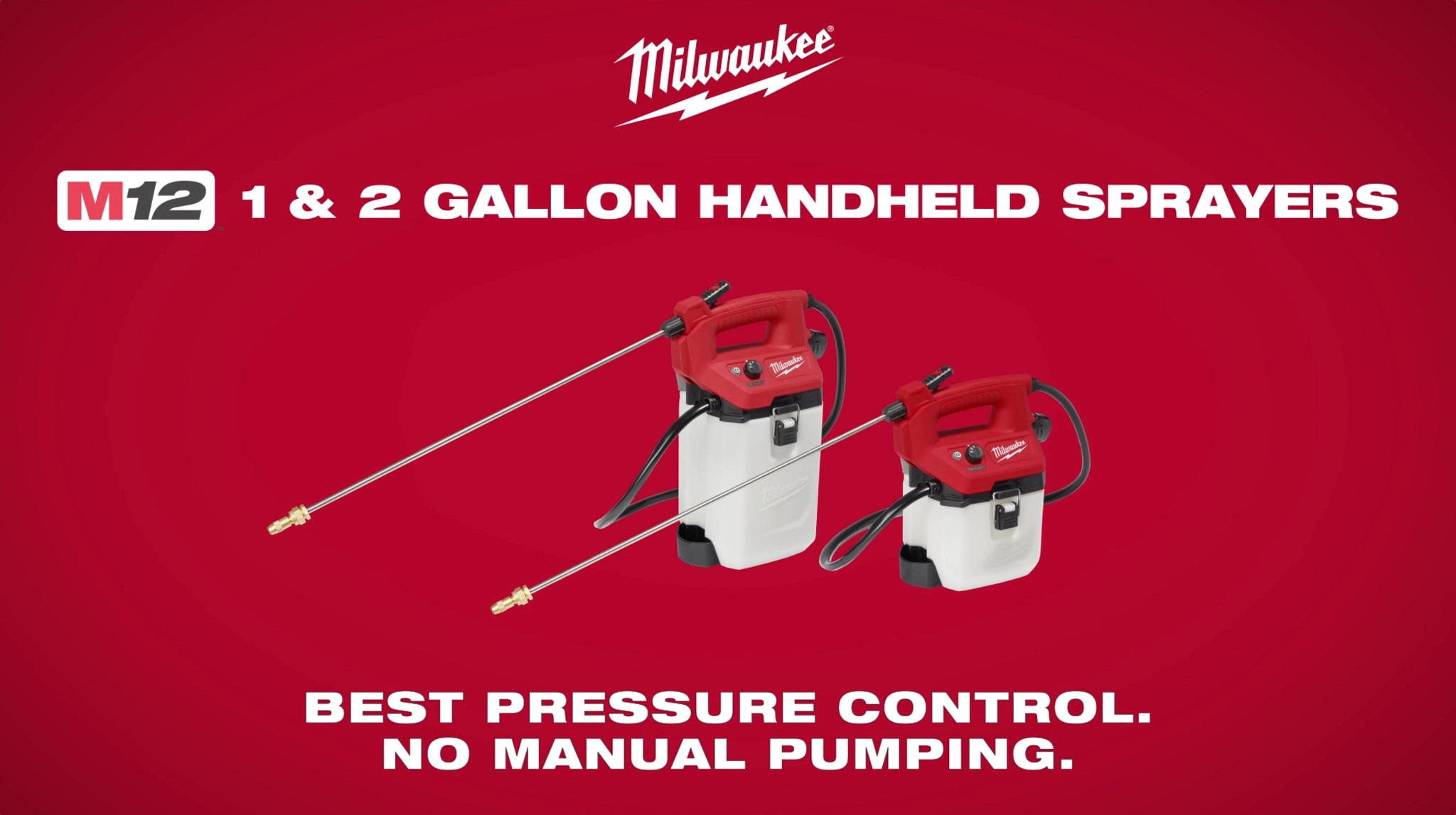 Milwaukee® M12™ 1 & 2 Gallon Handheld Sprayers