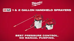 Milwaukee® M12™ 1 & 2 Gallon Handheld Sprayers