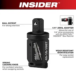 INSIDER™ Box Ratchet 1/4" Adapter