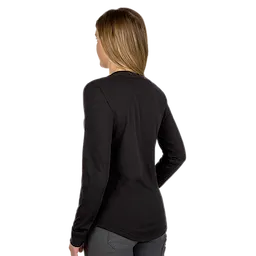 Women's Long Sleeve FREEFLEX™ Hybrid Tee in black