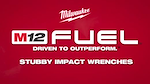 Milwaukee M12 FUEL Stubby Impact Wrenches