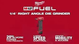 Milwaukee M12 FUEL Right Angle Die Grinder