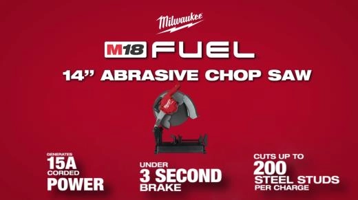 Milwaukee M18 FUEL 14 Abrasive Chop Saw