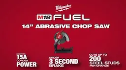 Milwaukee M18 FUEL 14 Abrasive Chop Saw