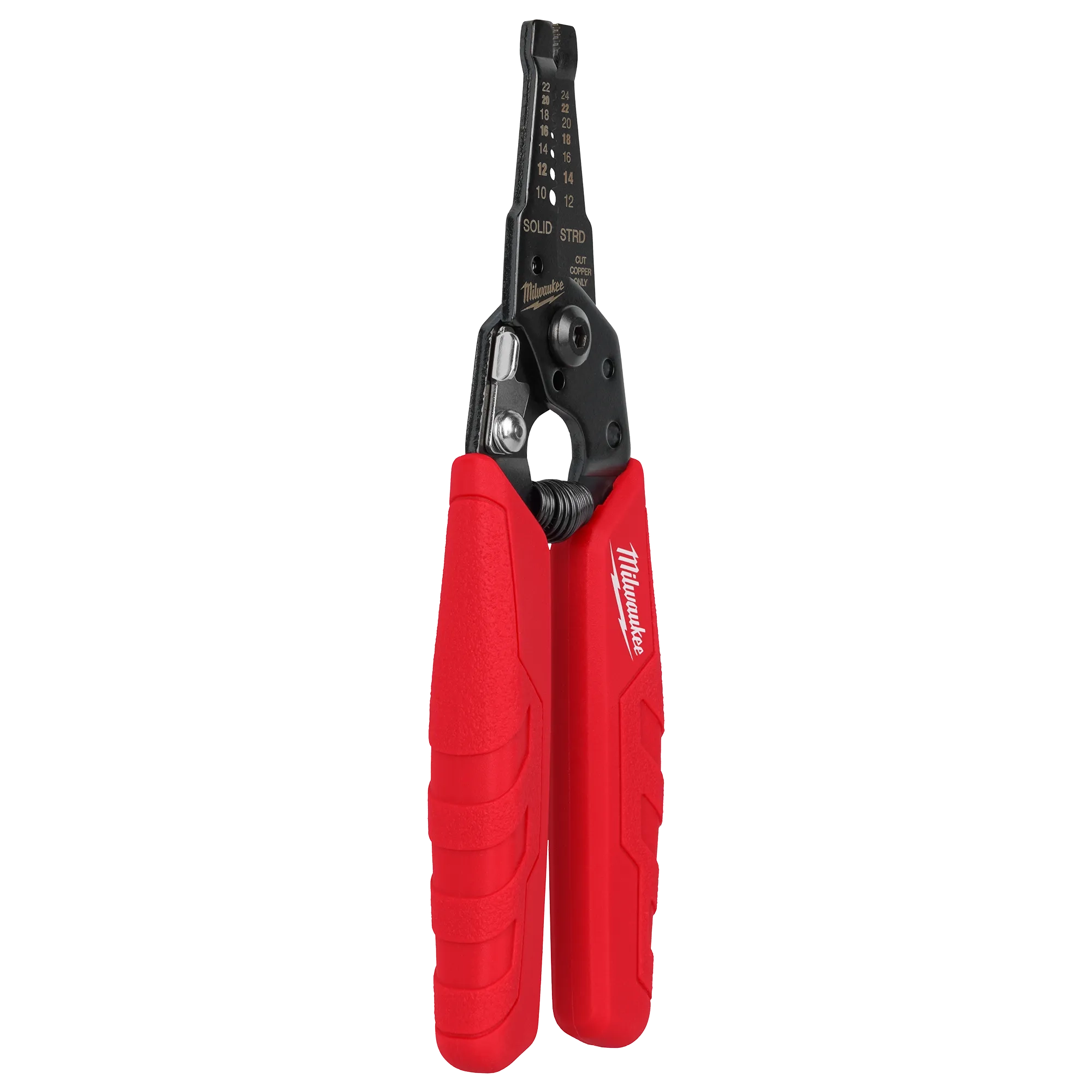 Angle view of the 10-24 AWG Compact Comfort Grip Wire Stripper & Cutter