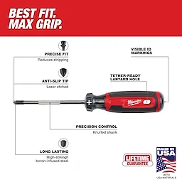 #2 Phillips 4" Cushion Grip Screwdriver (USA)