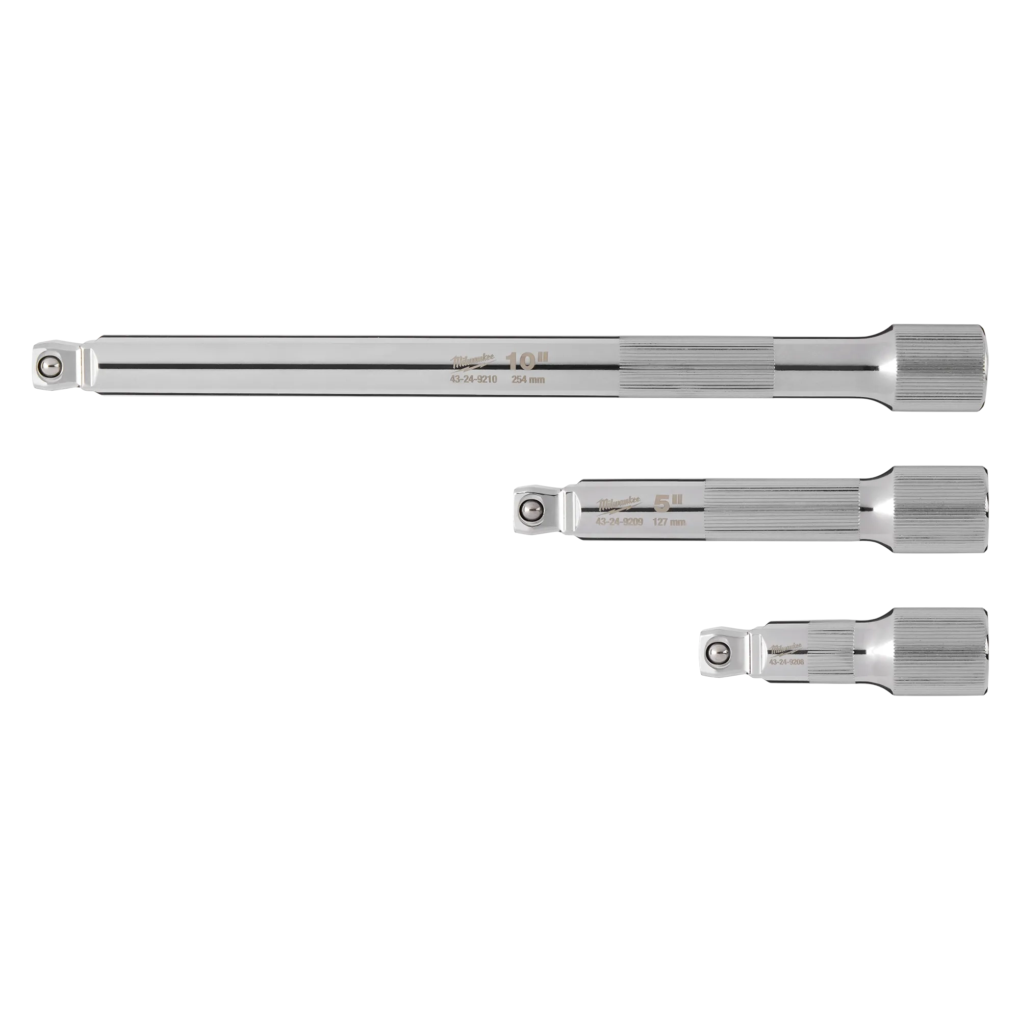 Image of the Milwaukee 3PC 1/2” Drive Wobble Extension Set