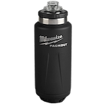 Image of the Milwaukee PACKOUT 36oz Insulated Bottle in black