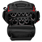 Image of the Milwaukee PACKOUT Structured Backpack open highlighting its tool storage pockets