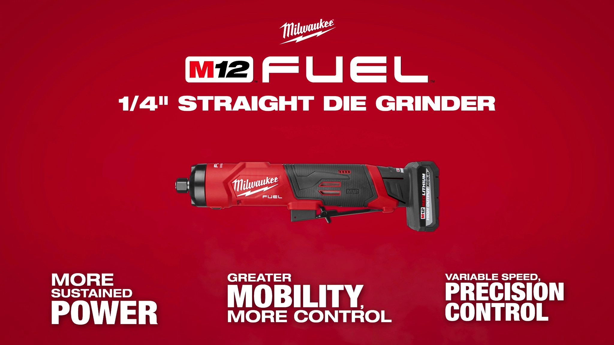 M12 FUEL Straight Die Grinder Video.