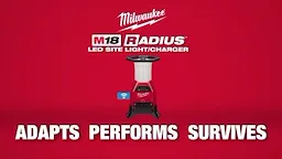2150_2151 M18 Radius Site Light with Charger
