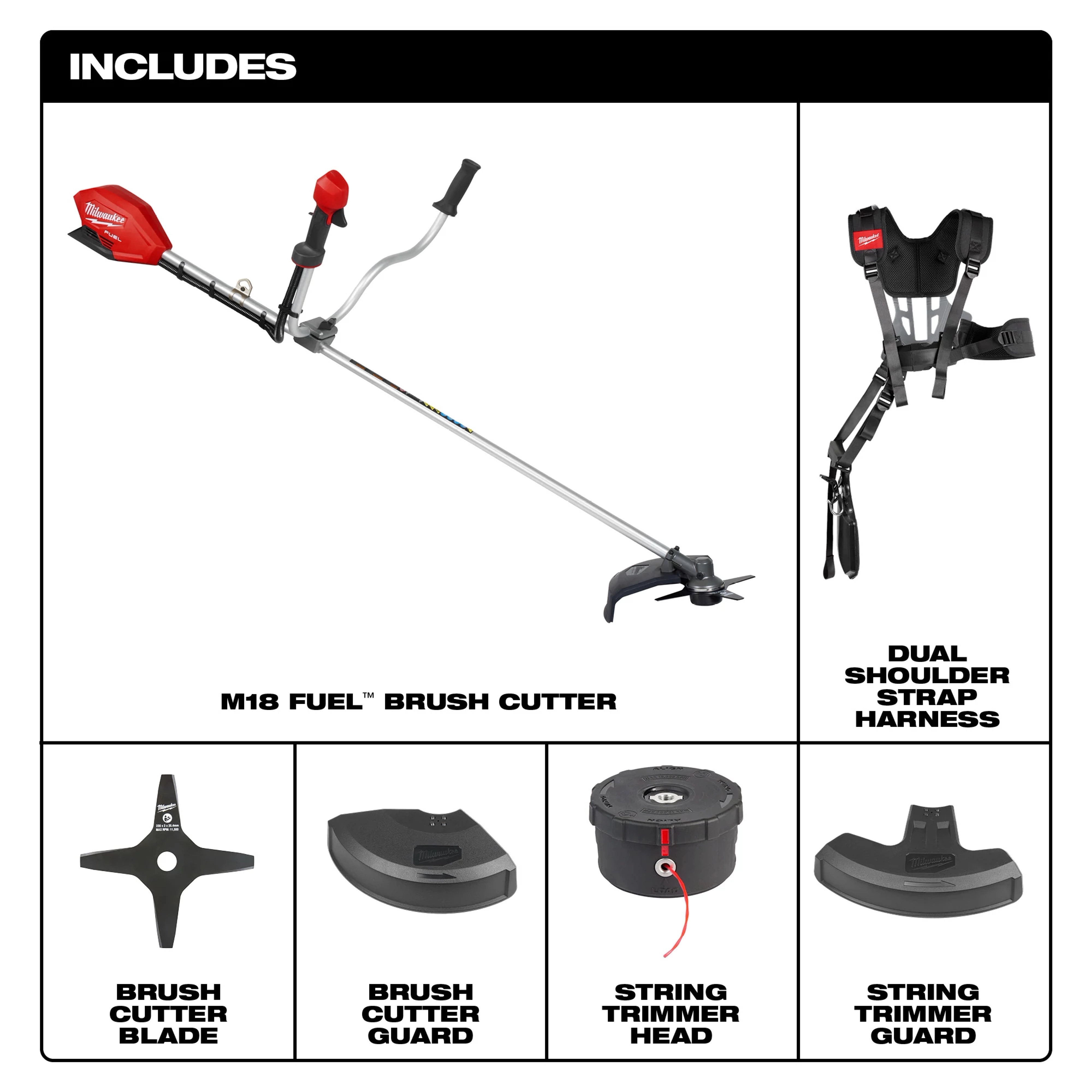M18 FUEL™ Brush Cutter Includes
