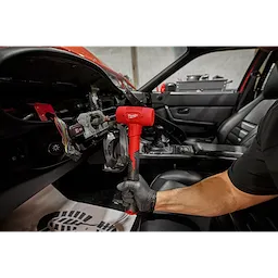 Worker using the 32oz Dead Blow Ball Peen Hammer for automotive use