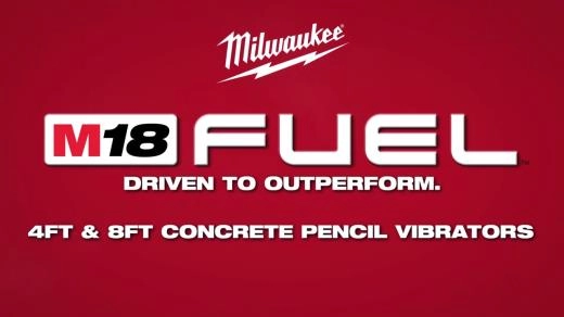 Milwaukee M18 FUEL Pencil Concrete Vibrator