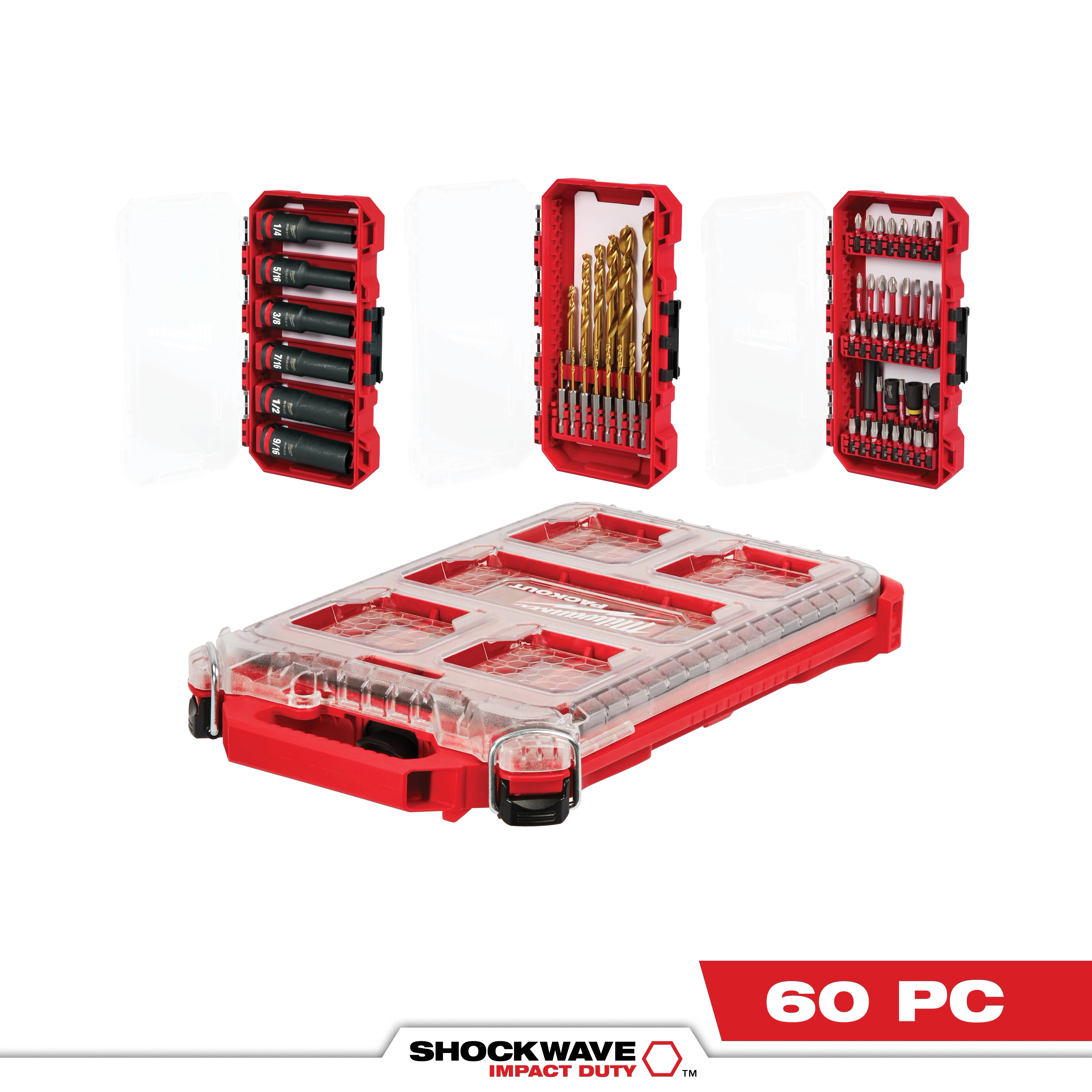 SHOCKWAVE™ Impact Duty 60PC Drill, Drive & Fasten PACKOUT™ Set