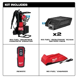 MX FUEL™ Backpack Concrete Vibrator Kit