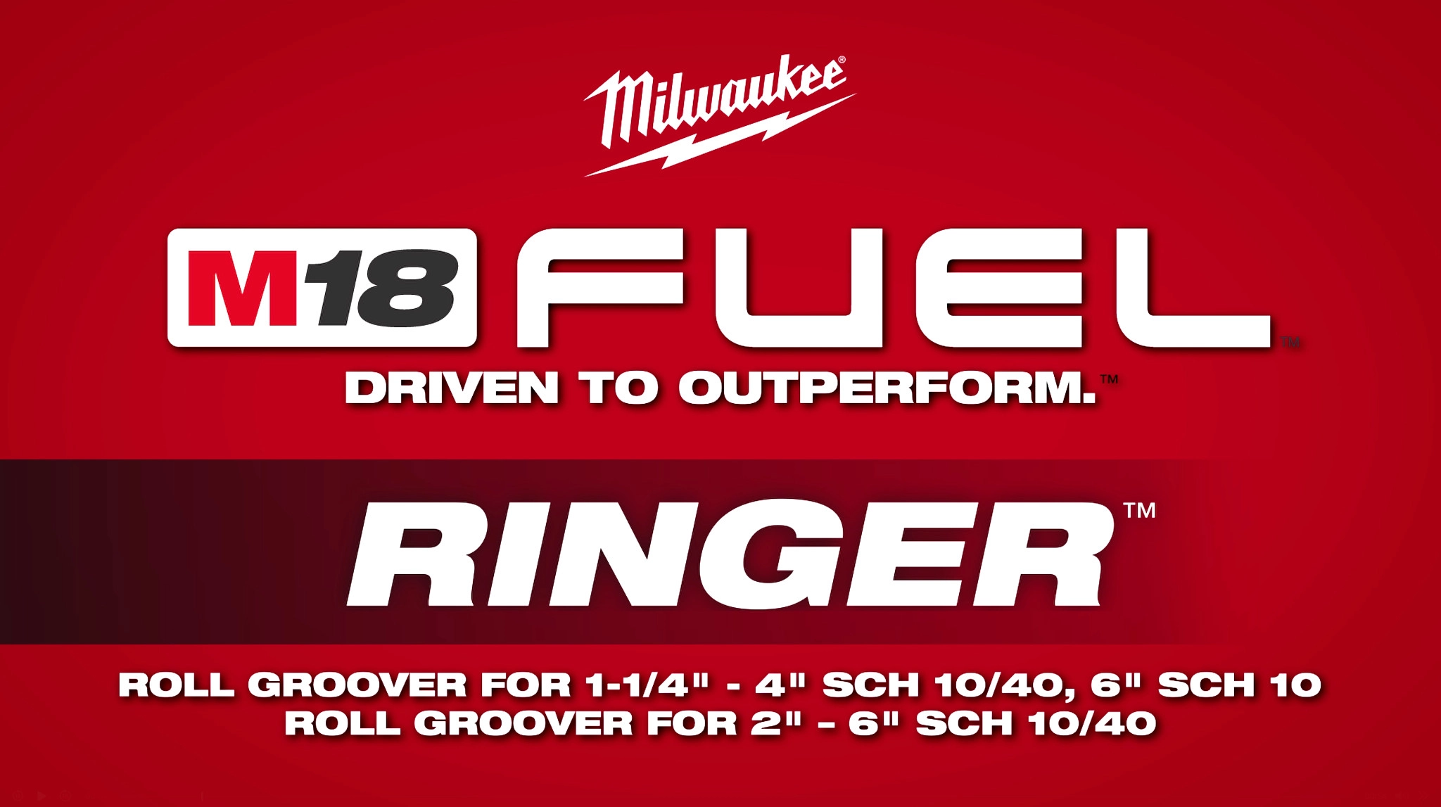 Milwaukee® M18 FUEL™ RINGER™ Roll Groovers

Primary