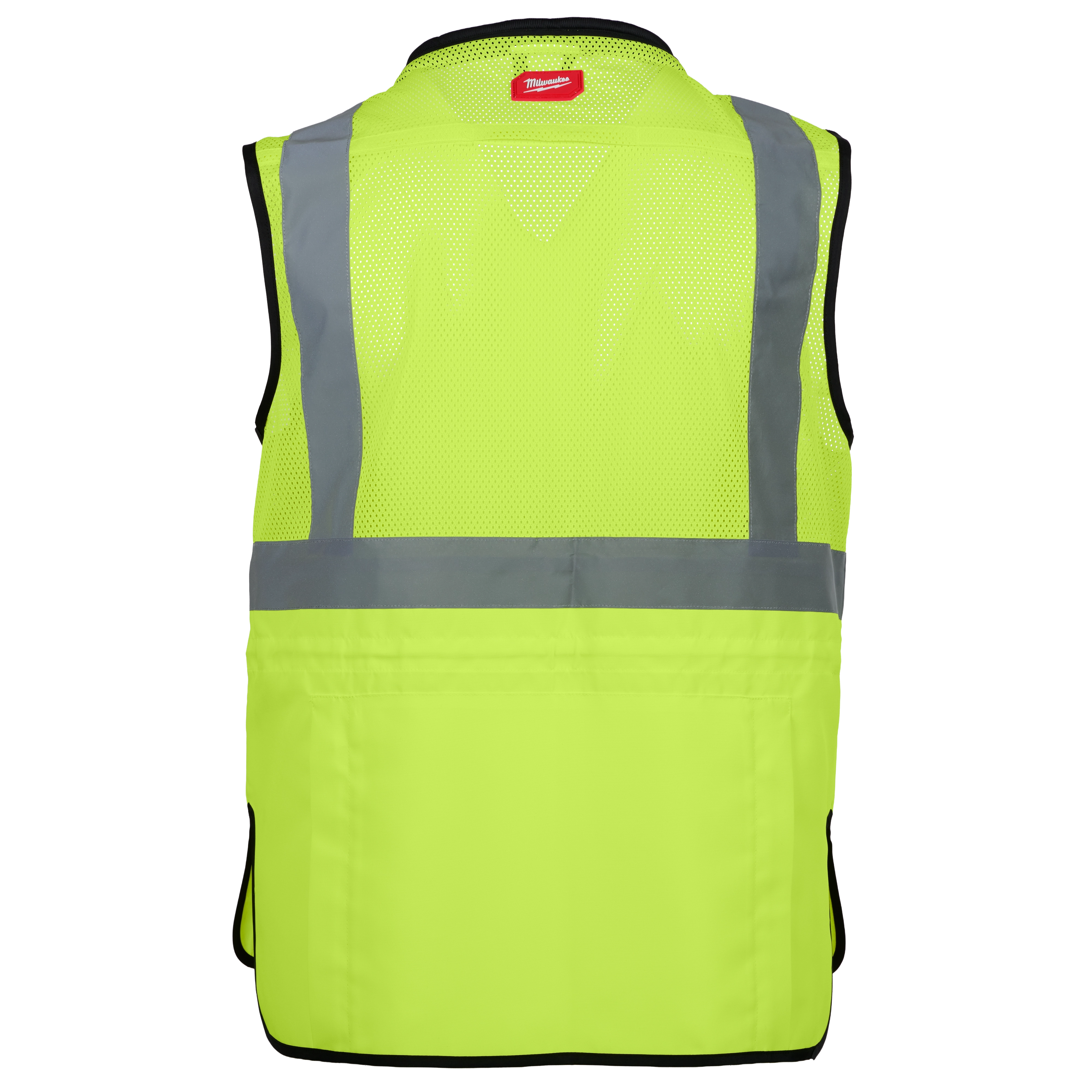 Class 2 Women’s Yellow High Visibility Standard Safety Vest - S/M, featuring reflective stripes and a mesh design on the back.