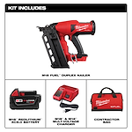 Kit includes image of the M18 FUEL Duplex Nailer