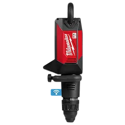 MX FUEL 27lb SDS MAX Demolition Hammer with black and red body, showing control panel and grip. Blue Wifi symbol on the lower part.