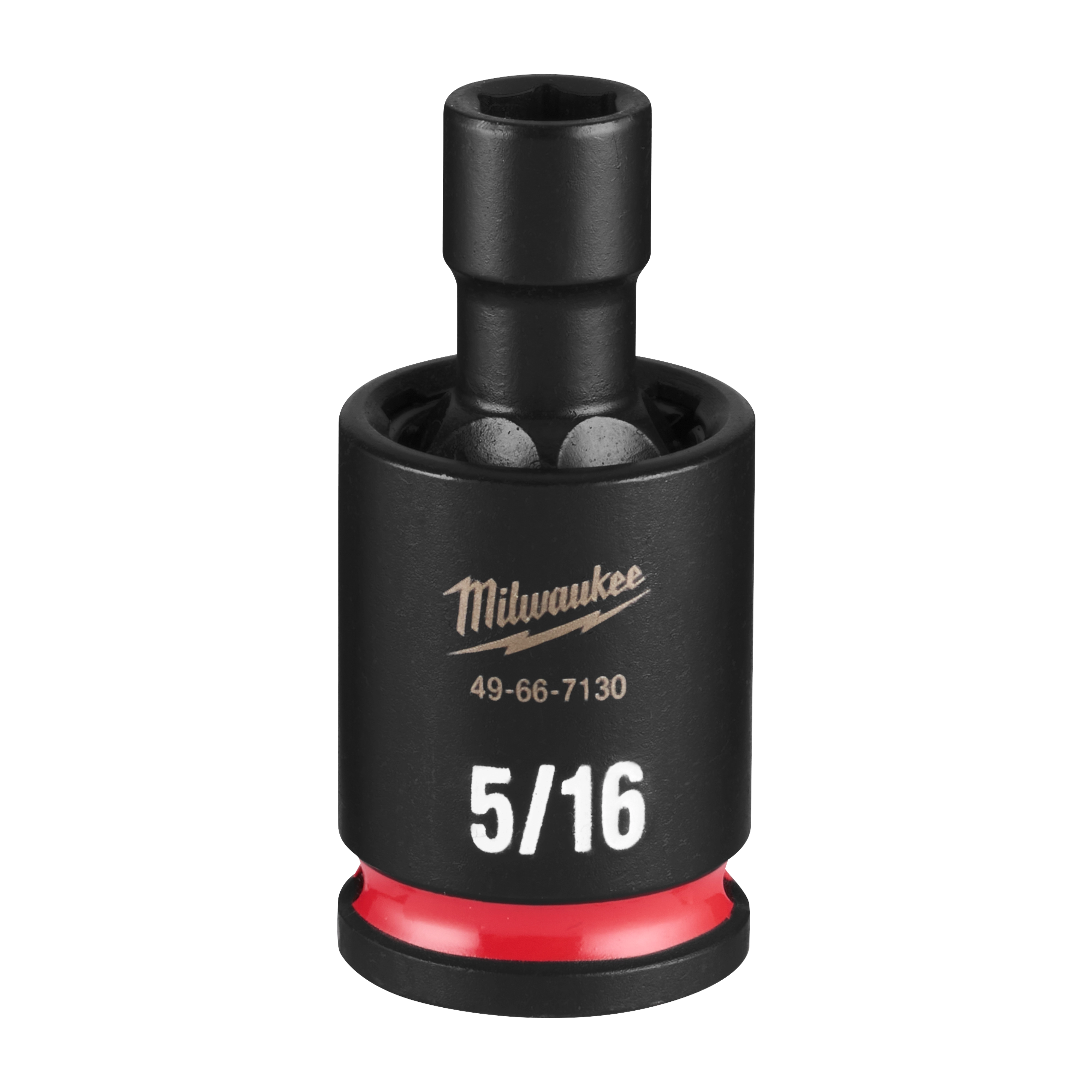 SHOCKWAVE Impact Duty 3/8" Drive 5/16" Standard Swivel Socket standing upright on a plain background.