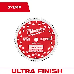 7-1/4" 60T Thick Kerf Ultra Finish Circular Saw Blade 7-1/4" 60T Thick Kerf Ultra Finish Circular Saw Blades Bulk 10.