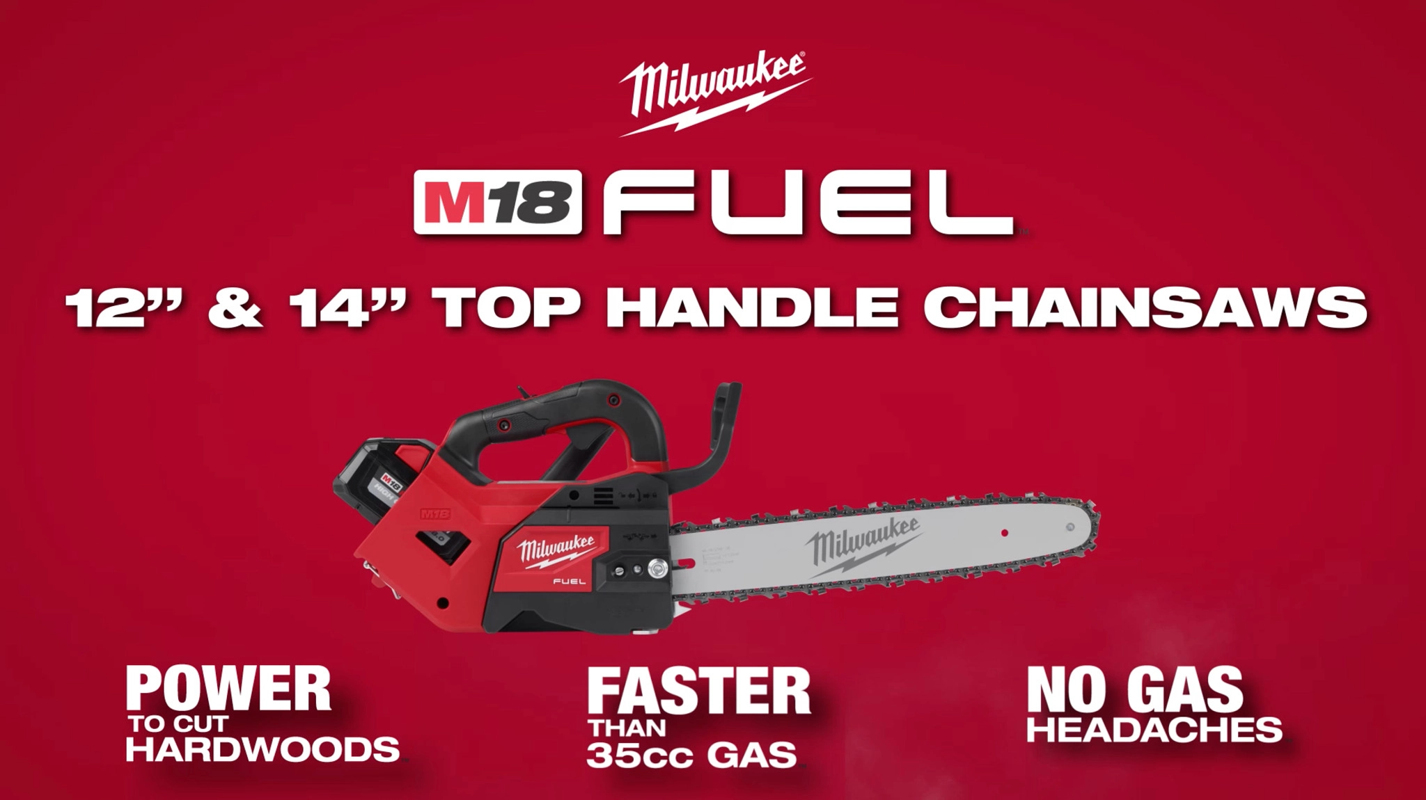 Milwaukee® M18 FUEL™ Top Handle Chainsaw