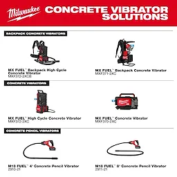 MX FUEL™ High Cycle Concrete Vibrator