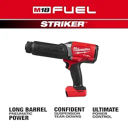 M18 FUEL STRIKER Hammer Chisel power tool with pistol grip and long barrel on a white background.