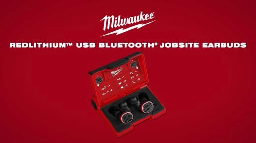 Milwaukee REDLITHIUM USB Bluetooth Jobsite Ear Buds
