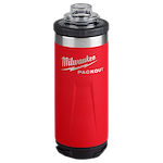 Image of the Milwaukee PACKOUT 18oz Insulated Bottle in red