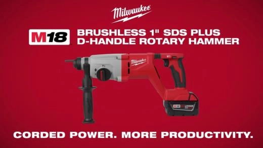 Milwaukee M18 Brushless 1in SDS Plus D-Handle Rotary Hammer