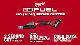 Milwaukee® M18 FUEL™ #10 (1-1/4") Rebar Cutter