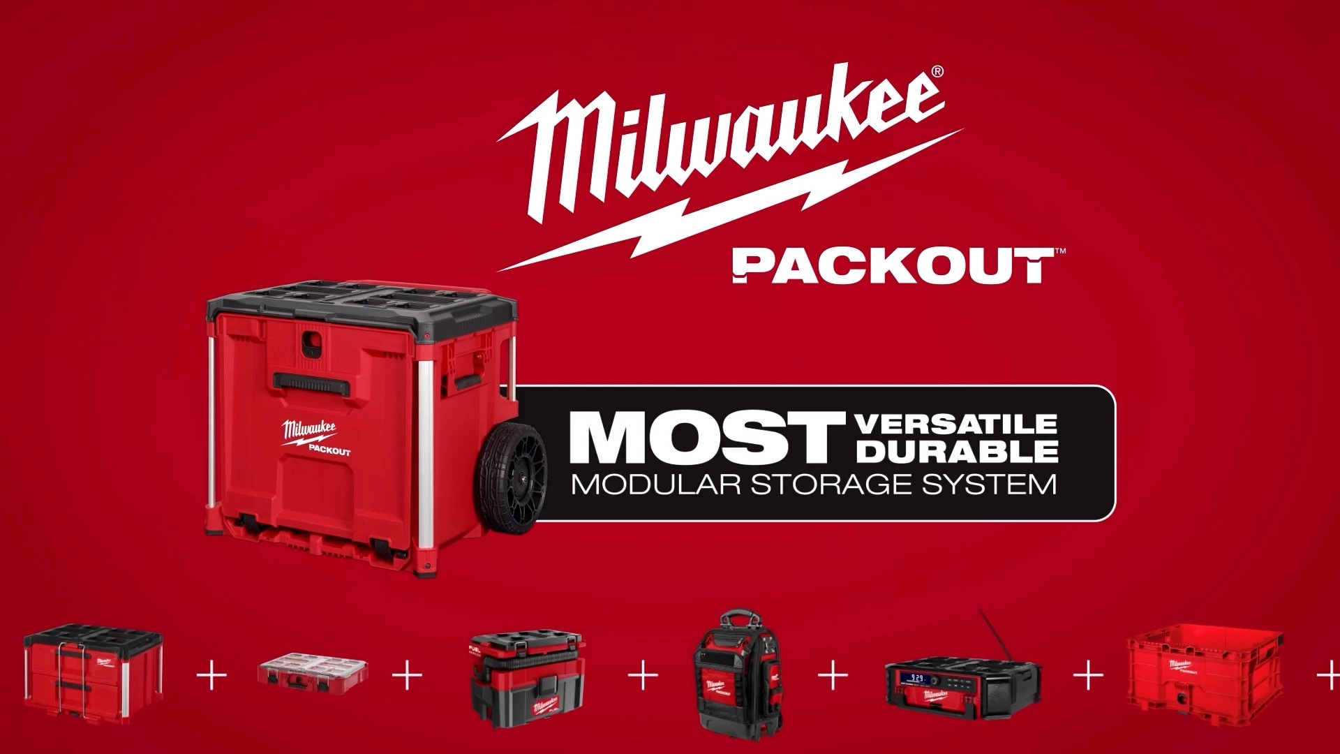 Milwaukee® PACKOUT™ Rolling Drawer Tool Box. Most versatile, durable, modular storage system.