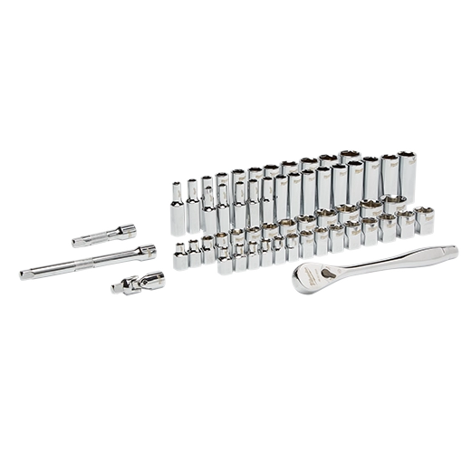 48-22-9008 - 56pc 3/8" Drive SAE and Metric Ratchet and Socket Set