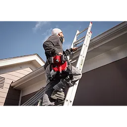 Image of a Milwaukee M12™ 85’ High Flex Compact Inspection Camera Kit being used by a worker on a jobsite