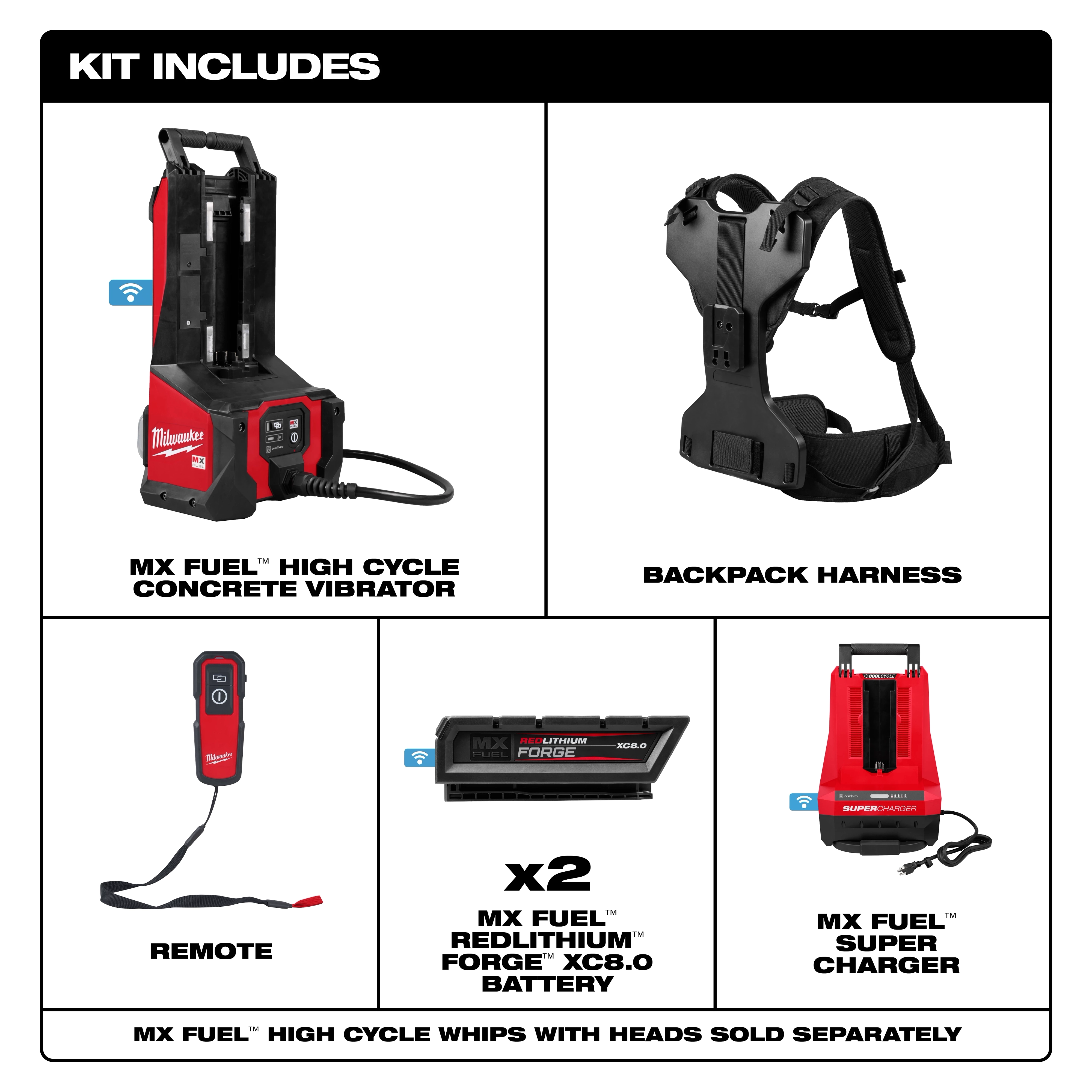 MX FUEL™ High Cycle Concrete Vibrator