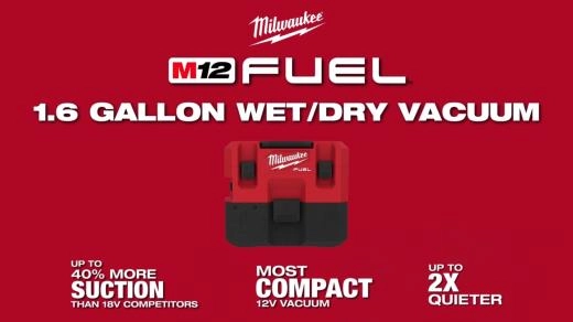 0960 M12 FUEL 1_6 Gallon WetDry Vacuum Kit