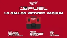 0960 M12 FUEL 1_6 Gallon WetDry Vacuum Kit