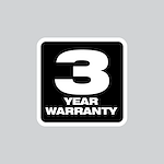 3 year warranty logo