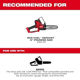 Recommended for the M18 Fuel Hatchet 8-Inch Pruning Saw